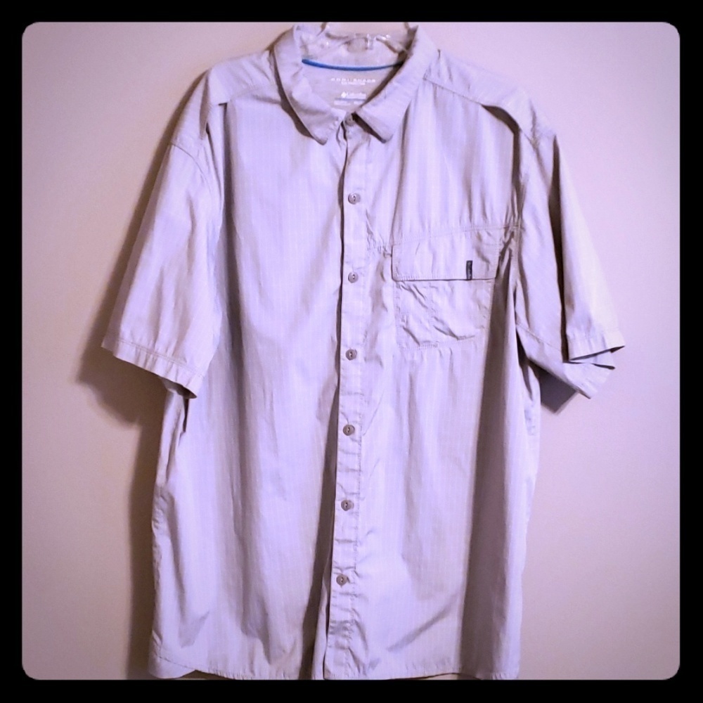 Columbia vented omnishade short sleeve grey